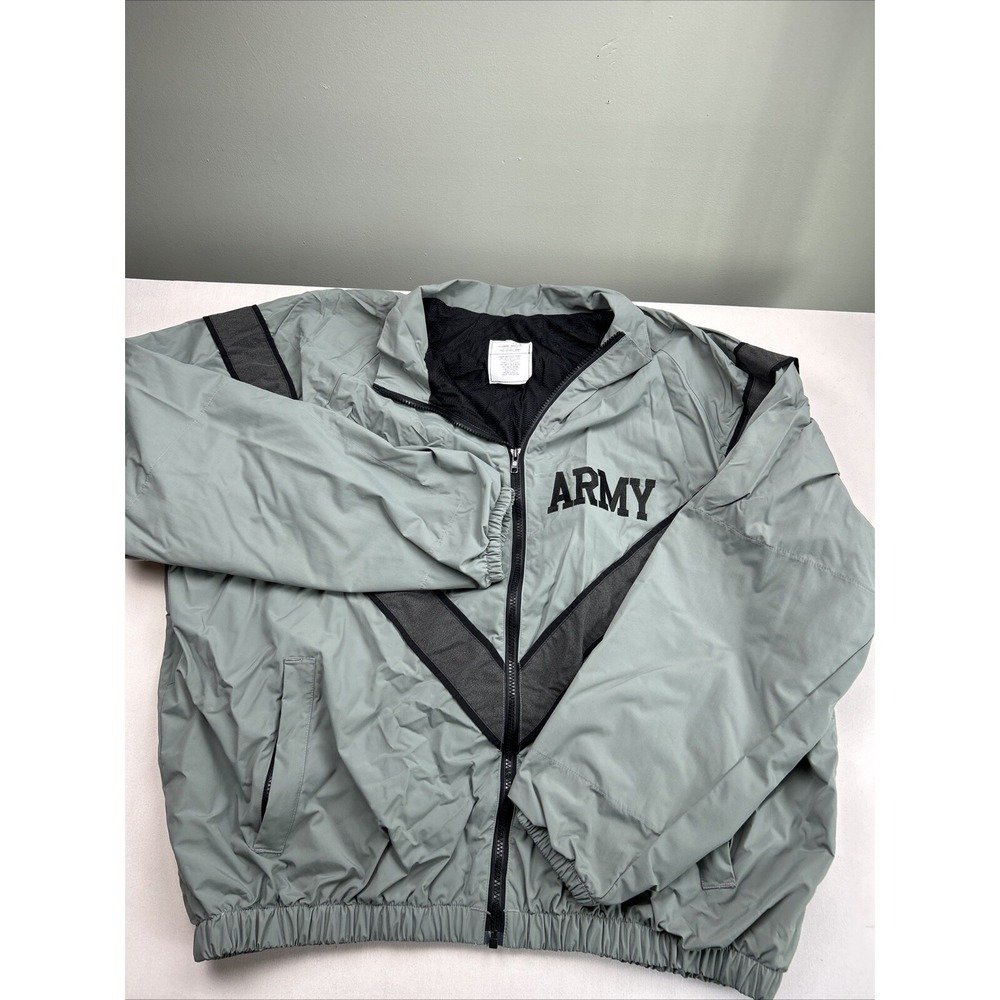 IPFU US Army Jacket Men's XL‎ Green Gray Black Mesh Lining Full Zip